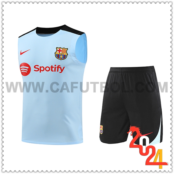 Camiseta Entrenamiento sin mangas FC Barcelona Azul/Negro 2024 2025