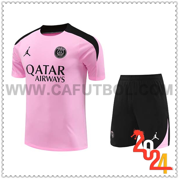 Camiseta Entrenamiento PSG Rosa/Negro 2024 2025