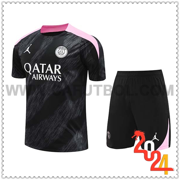 Camiseta Entrenamiento PSG Negro/Rosa 2024 2025