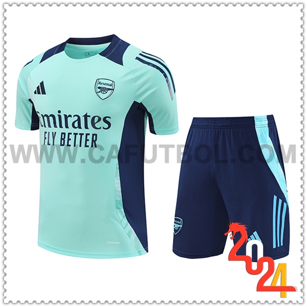 Camiseta Entrenamiento Arsenal Verde/Ble 2024 2025