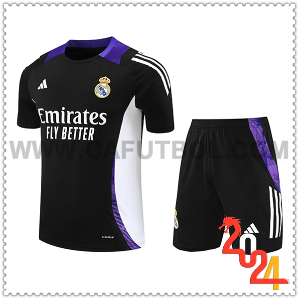 Camiseta Entrenamiento Real Madrid Negro/Violeta/Blanco 2024 2025