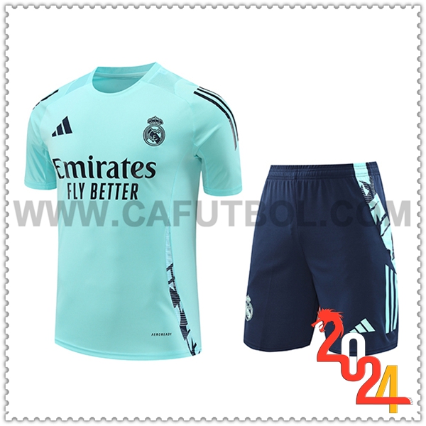 Camiseta Entrenamiento Real Madrid Verde/Azul 2024 2025