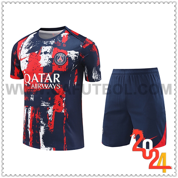 Camiseta Entrenamiento PSG Azul/Rojo 2024 2025