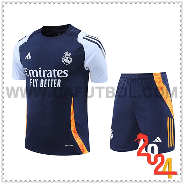 Camiseta Entrenamiento Real Madrid Azul/Naranja 2024 2025