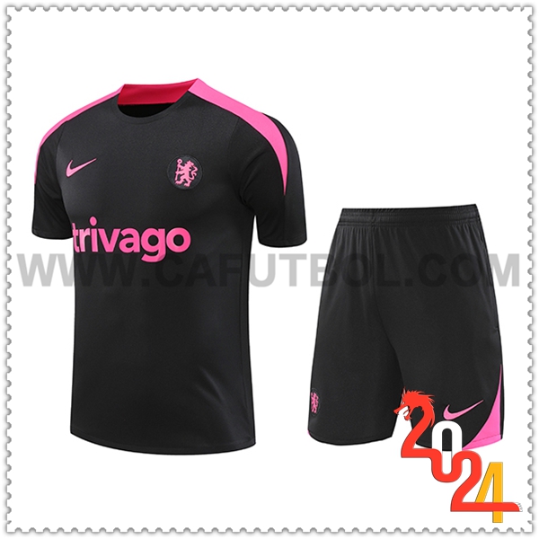 Camiseta Entrenamiento FC Chelsea Negro/Violeta 2024 2025