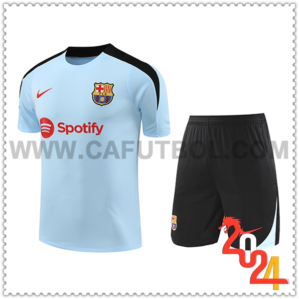 Camiseta Entrenamiento FC Barcelona Azul/Negro 2024 2025