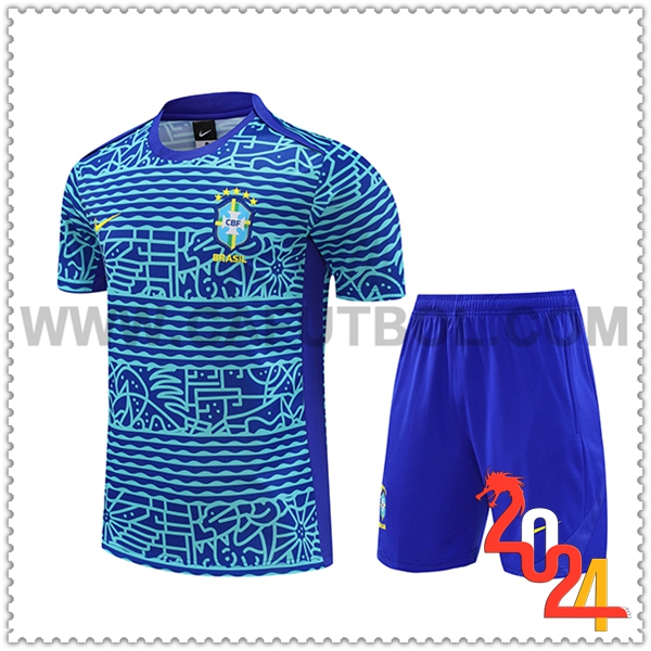 Camiseta Entrenamiento Brasil Azul/Verde 2024 2025 -05