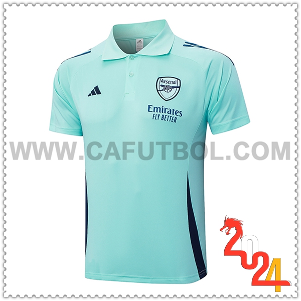 Camiseta Polo Arsenal Verde/Azul 2024 2025