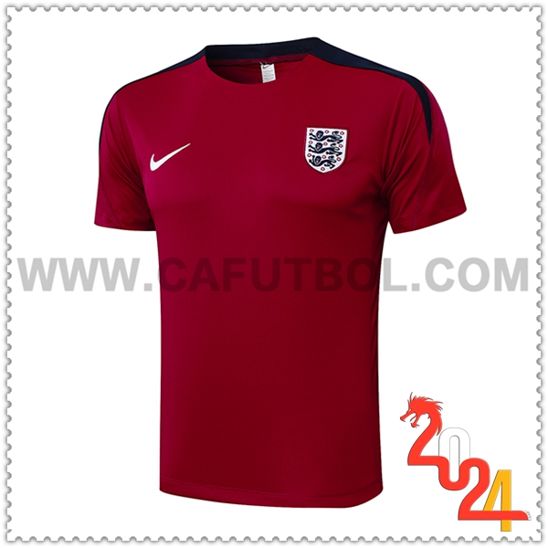 Camiseta Entrenamiento Inglaterra Rojo/Negro 2024 2025