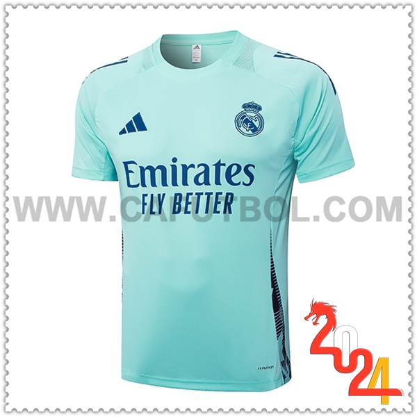 Camiseta Entrenamiento Real Madrid Verde/Azul 2024 2025