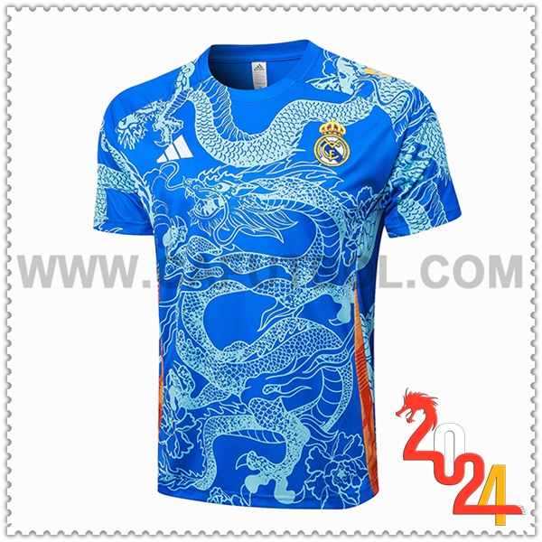 Camiseta Entrenamiento Real Madrid Azul 2024 2025