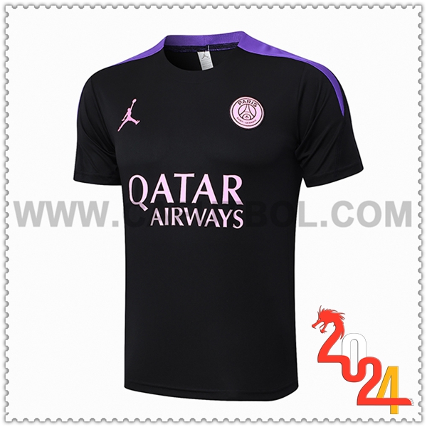 Camiseta Entrenamiento PSG Negro/Violeta 2024 2025