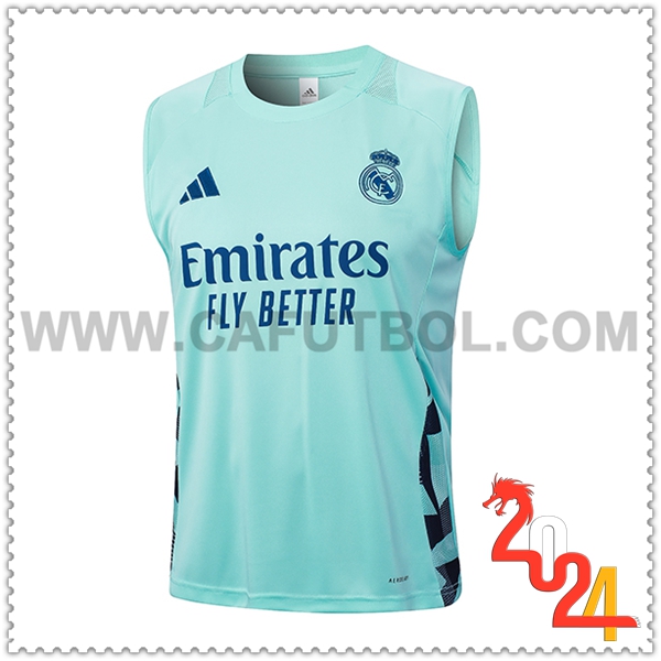 Chalecos De Futbol Real Madrid Verde/Azul 2024 2025