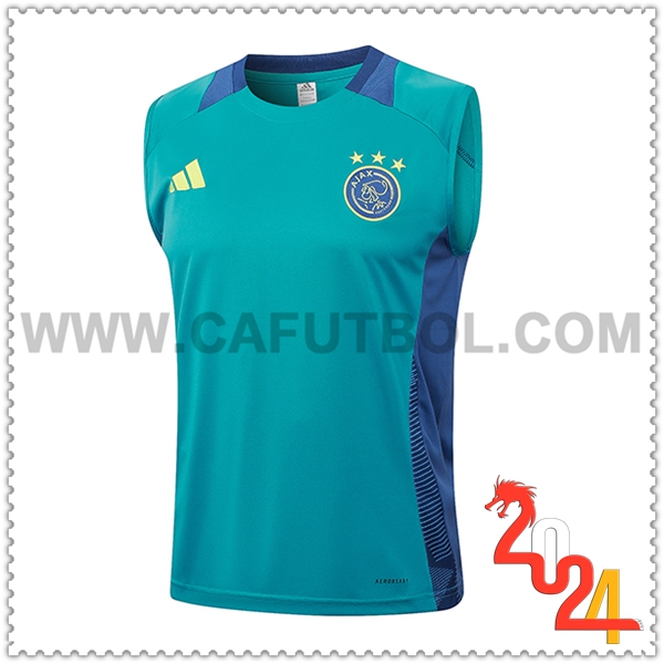 Chalecos De Futbol Ajax Verde/Azul 2024 2025