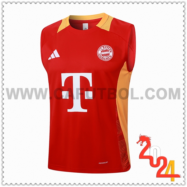 Chalecos De Futbol Bayern Munich Rojo/Amarillo 2024 2025