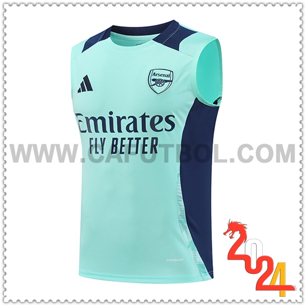 Chalecos De Futbol Arsenal Verde/Azul 2024 2025