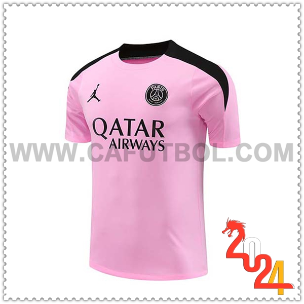 Camiseta Entrenamiento PSG Rosa/Negro 2024 2025