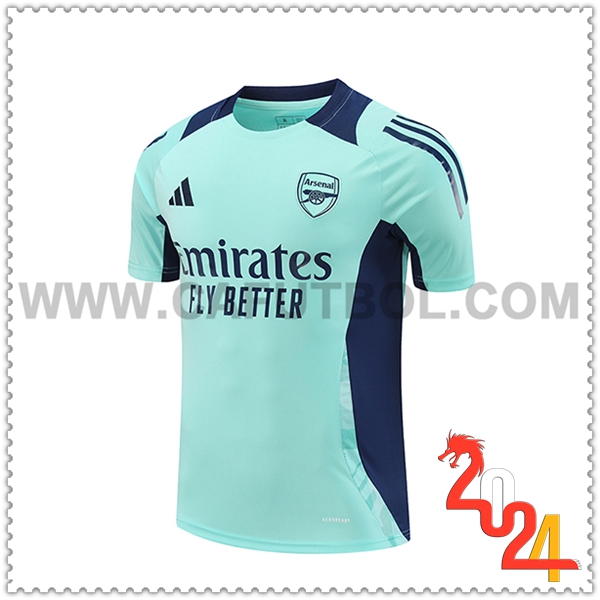 Camiseta Entrenamiento Arsenal Verde/Ble 2024 2025