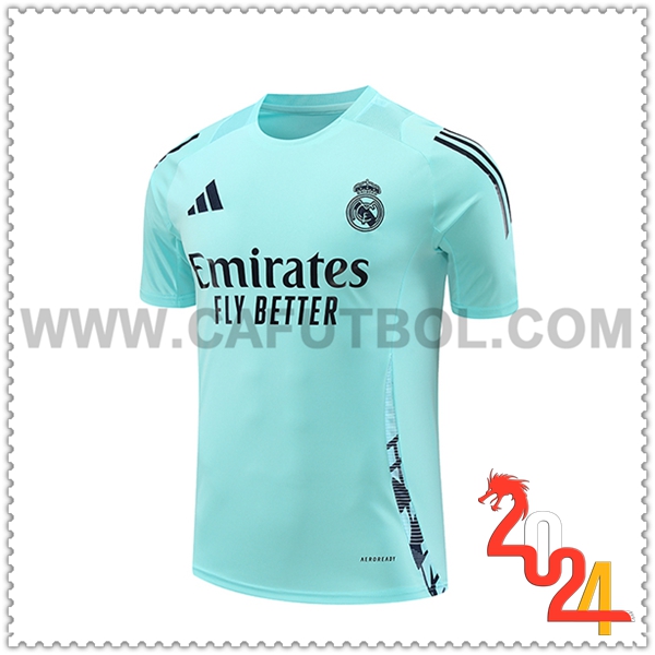 Camiseta Entrenamiento Real Madrid Verde/Azul 2024 2025