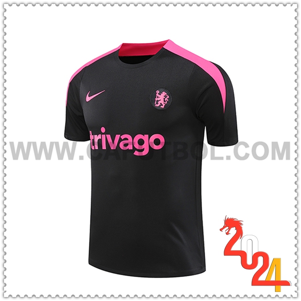 Camiseta Entrenamiento FC Chelsea Negro/Violeta 2024 2025