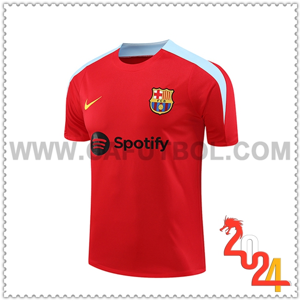 Camiseta Entrenamiento FC Barcelona Rojo/Azul 2024 2025 -03