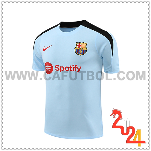 Camiseta Entrenamiento FC Barcelona Azul/Negro 2024 2025