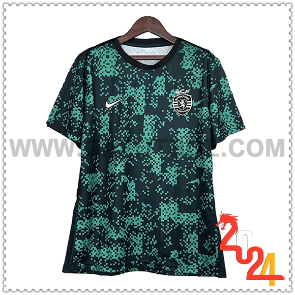 Camiseta Entrenamiento Sporting Lisbon Verde/Negro 2024 2025