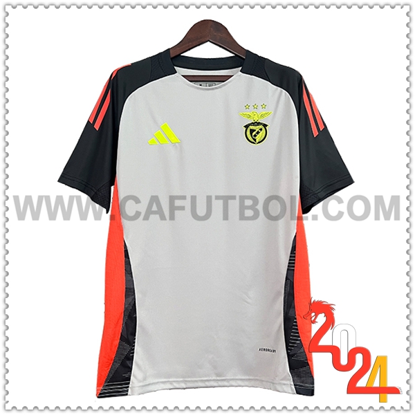 Camiseta Entrenamiento S.L.Benfica Gris/Negro/Naranja 2024 2025