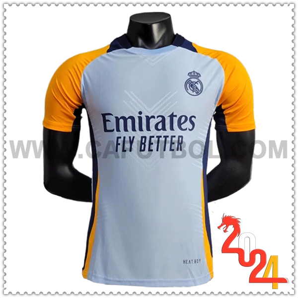 Camiseta Entrenamiento Real Madrid Azul/Naranja 2024 2025