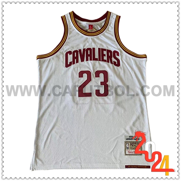 Camisetas De Futbol Cleveland Cavaliers (JAMES #23) 2024/25 Blanco