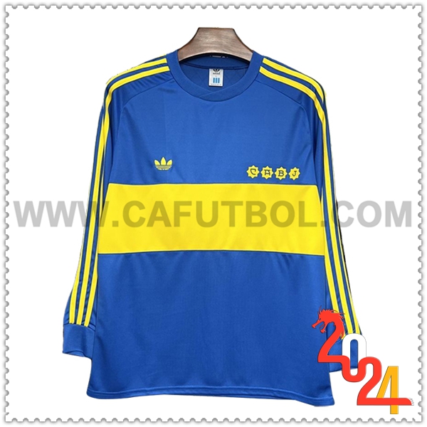 Primera Camiseta Retro Boca Juniors Mangas largas 1981