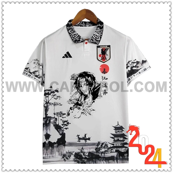 Camiseta Equipo Japon Blanco Edicion especial -3 2024 2025