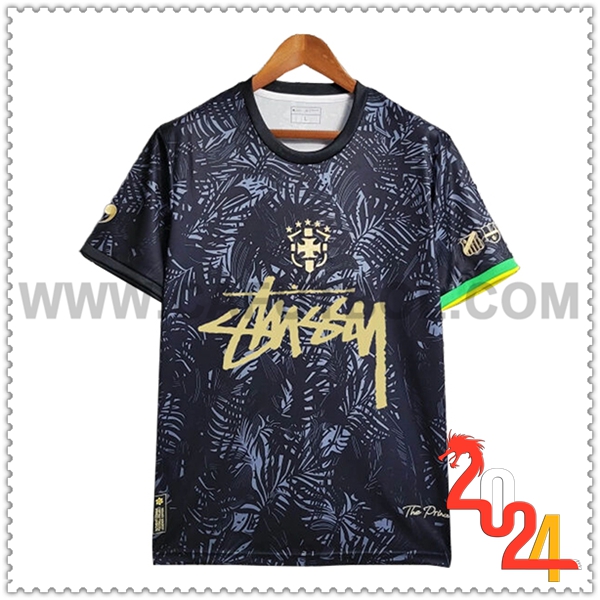 Camiseta Equipo Brasil Negro Edicion especial 2024 2025