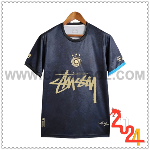 Camiseta Equipo Argentina Negro Edicion especial 2024 2025