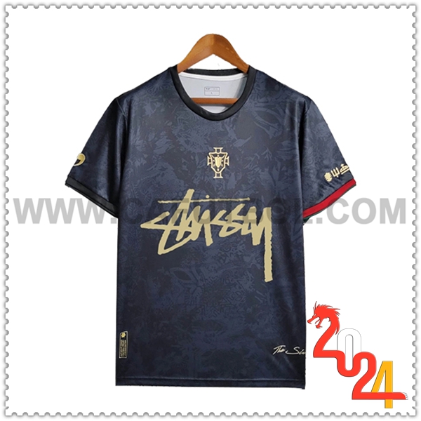 Camiseta Equipo Portugal Negro Edicion especial 2024 2025