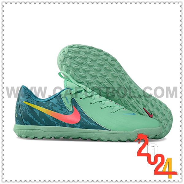 Nike Zapatos Futbol PHANTOM GX II CLUB TF Verde/Rosa