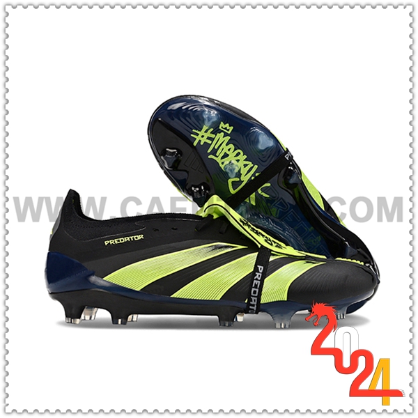 Adidas Zapatos Futbol Predator Elite Tongue FG Negro/Verde