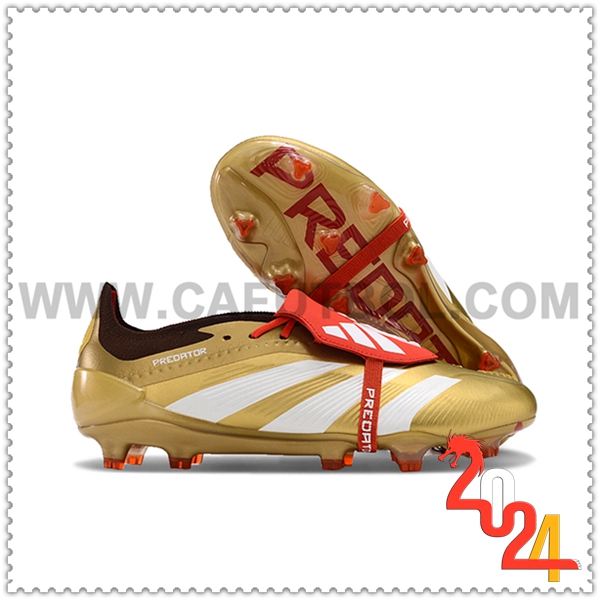 Adidas Zapatos Futbol Predator Elite Tongue FG Amarillo/Blanco