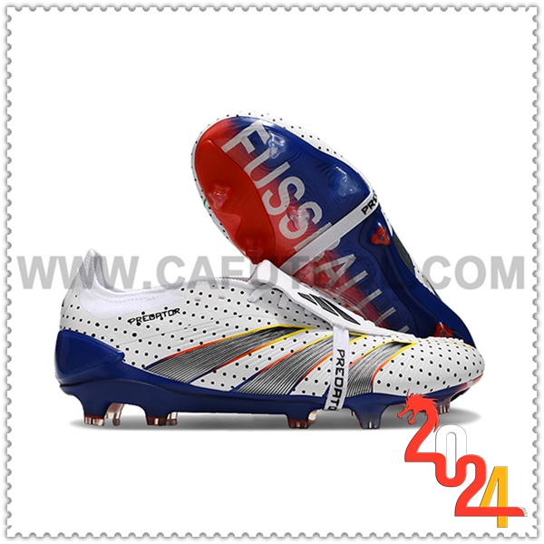 Adidas Zapatos Futbol Predator Elite Tongue FG Blanco/Gris -02