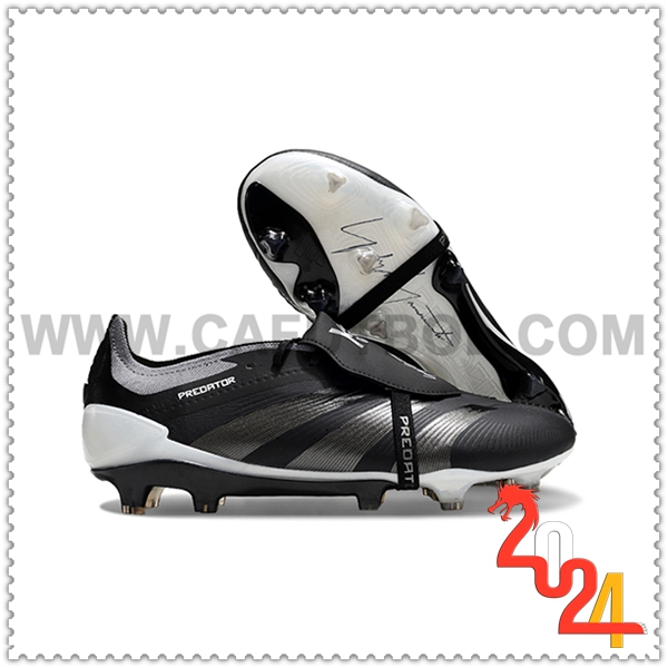 Adidas Zapatos Futbol Predator Elite Tongue FG Negro/Gris -07