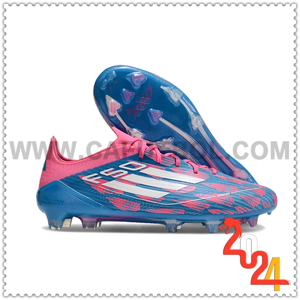 Adidas Zapatos Futbol F50 ELITE FG Rosa/Azul/Blanco