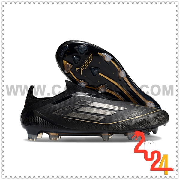 Adidas Zapatos Futbol F50 Elite Laceless FG Negro