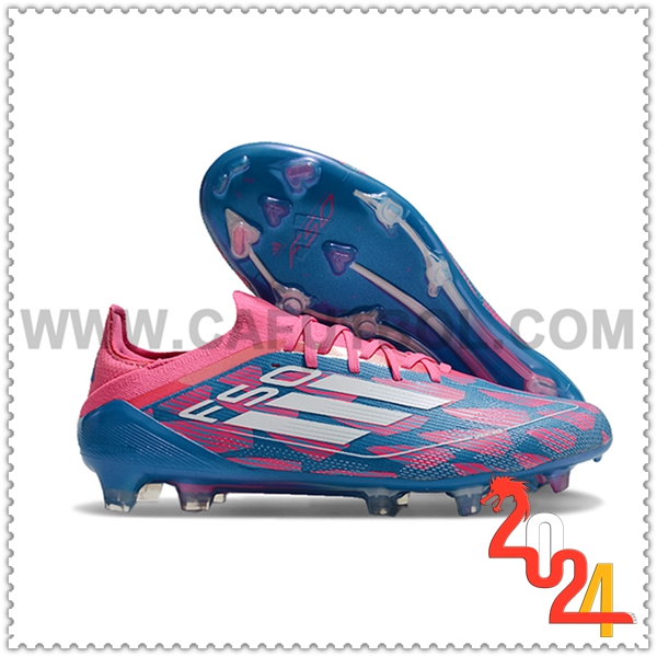 Adidas Zapatos Futbol F50 Elite FG Rosa/Azul/Blanco -02