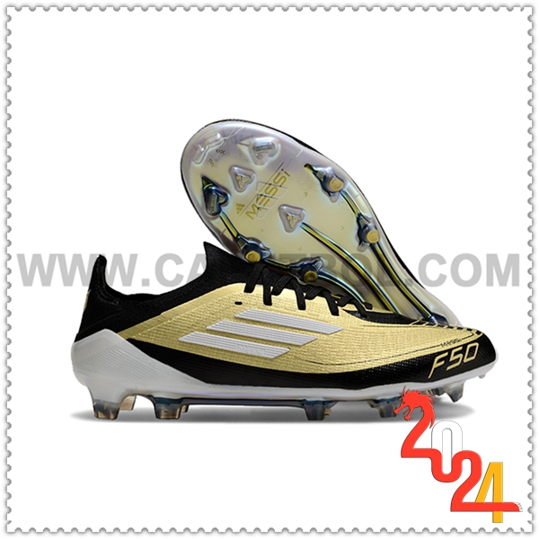 Adidas Zapatos Futbol F50 Elite FG Amarillo/Negro/Blanco -02