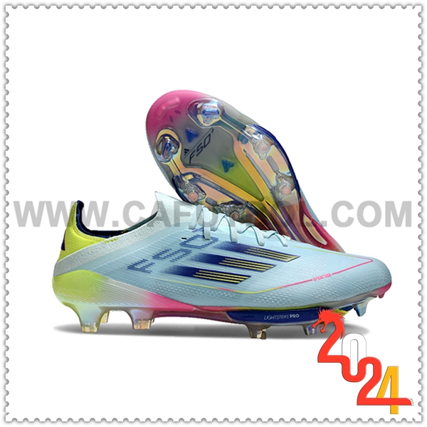 Adidas Zapatos Futbol F50 Elite FG Azul/Negro/Amarillo