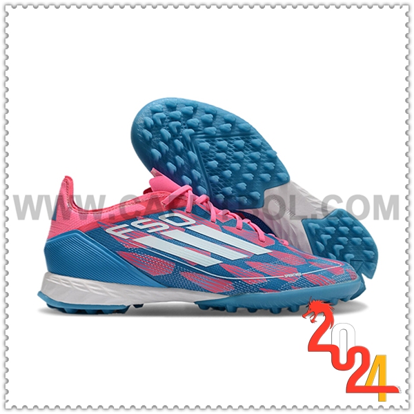 Adidas Zapatos Futbol F50 PRO TF Rosa/Azul/Blanco