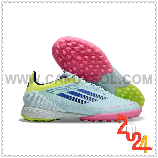 Adidas Zapatos Futbol F50 PRO TF Azul/Negro/Amarillo