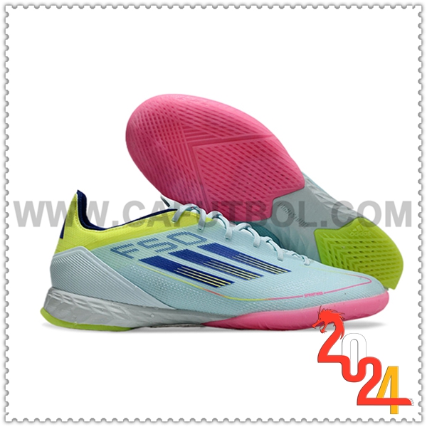 Adidas Zapatos Futbol F50 PRO IC Azul/Negro/Amarillo