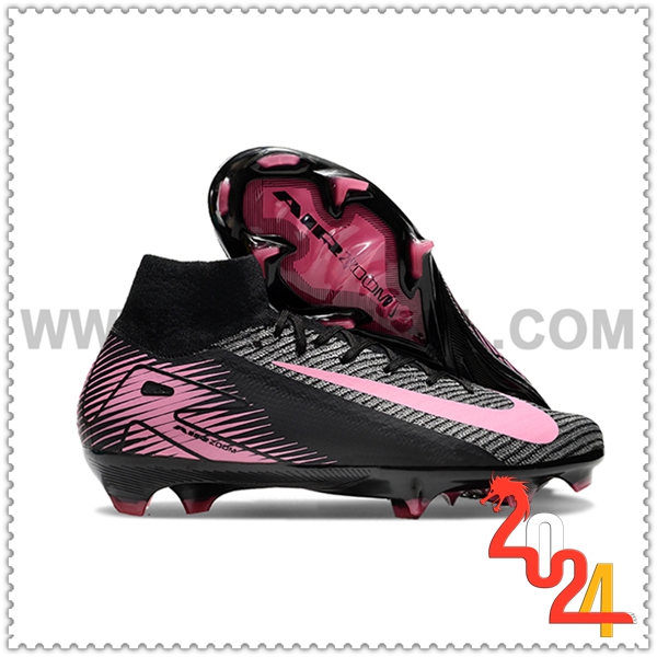 Nike Zapatos Futbol Air Zoom Mercurial Superfly IIX Elite FG Negro/Rosa