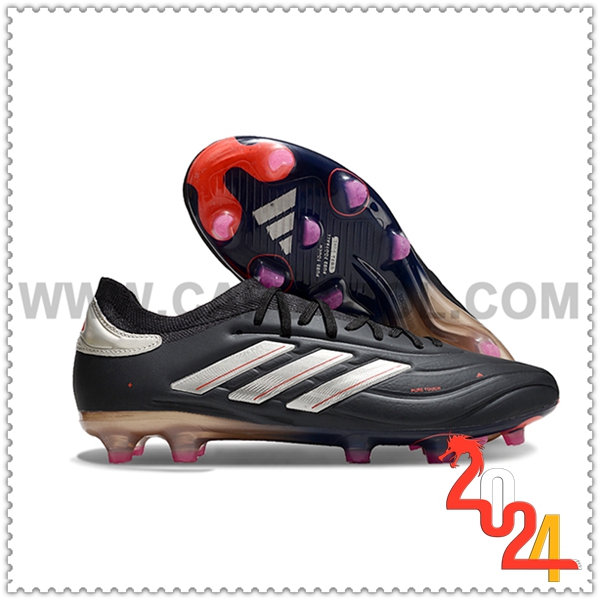 Copa Zapatos Futbol PURE II+ FG BOOTS Negro/Gris